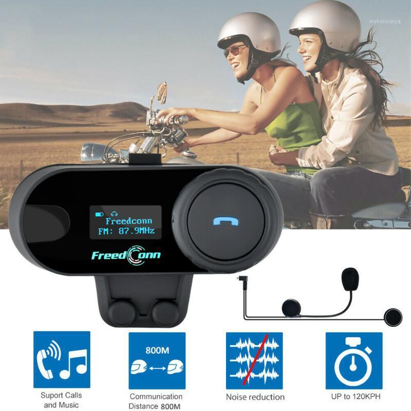 

Moto Helmet Headset Wireless for 3 Users TCOM-SC 2.4GHz Bluetooth Motorcycle FM Radio Helmet Intercom Headset support FM Radio1
