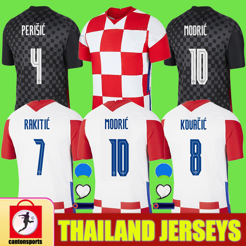

2020 Thailand Croacia CUP Soccer Jerseys Croatie 20 21 Croazia MODRIC PERISIC RAKITIC MANDZUKIC KOVACIC Republika Hrvatska Football Shirts, Croatie away 2020 with euro patch