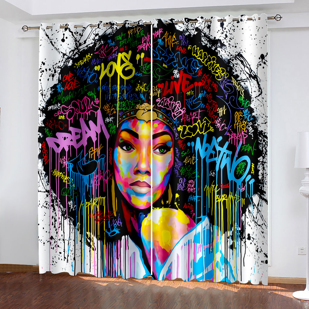 

personality beauty curtains 3D Window Curtains For Living Room Bedroom Customized size Decoration curtains, As show