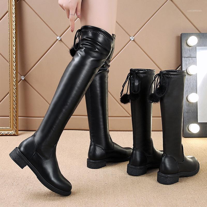 

Boots Brand Women's Shoes Round Toe Winter Footwear Sexy Thigh High Heels High Sexy Boots-Women Fashion 2020 Rubber1