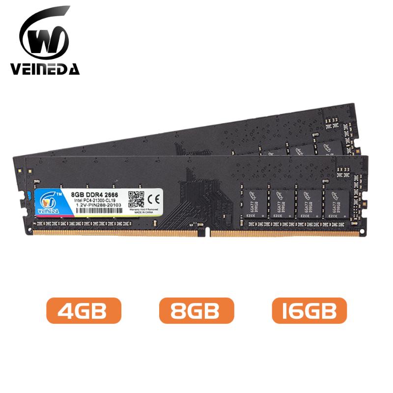 

VEINEDA DIMM ram DDR4 8GB 16gb PC4-19200 Memory Ram ddr 4 2400 For Intel AMD DeskPC Mobo ddr4 8 gb 1.2V 288pin