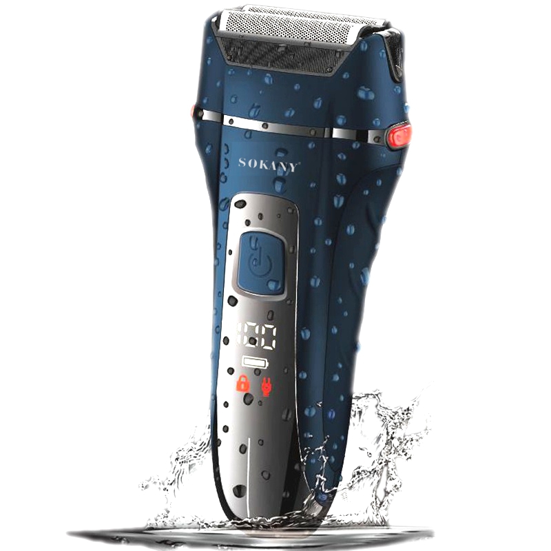 

battery electric shaver for men beard electric razor rechargeable face hair wet dry shaving machine 100-240v usb