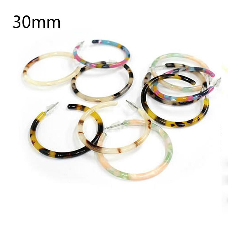 

Trendy Leopard Print Tortoiseshell Acetate Plate Round Earrings For Women Fashion Stud Earrings Simple Small Jewelry