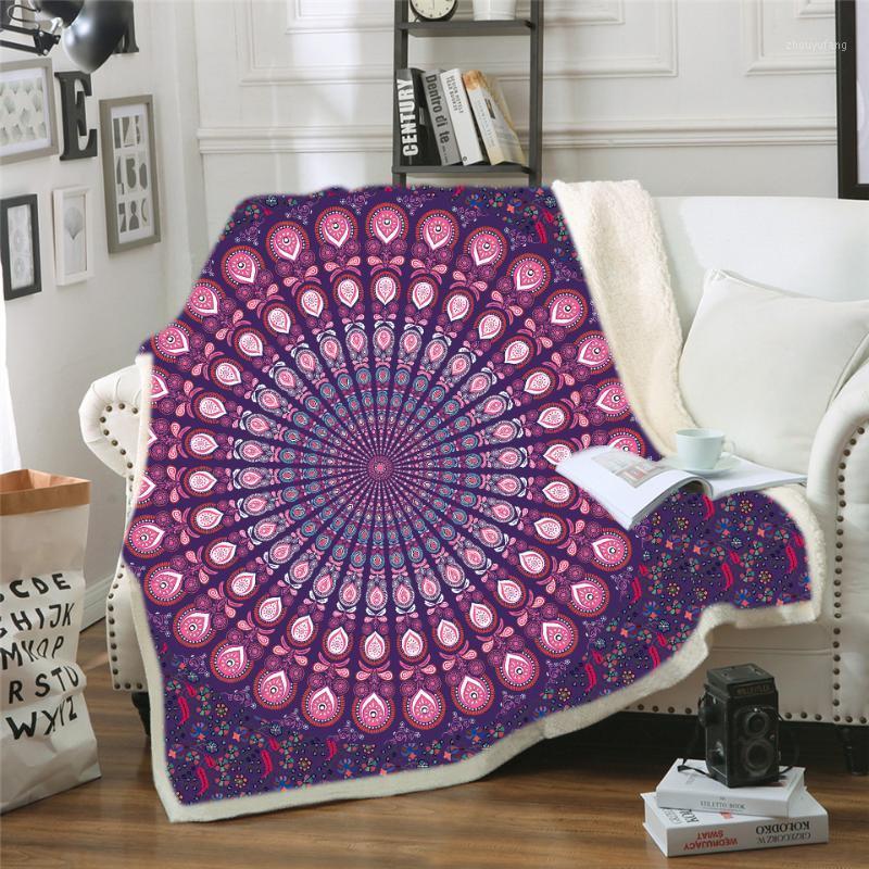 

Blankets .WENSD Custom Bohemian Blanket European Style Manta Elephant, Tiger Sherpa Fleece Bed Adult
