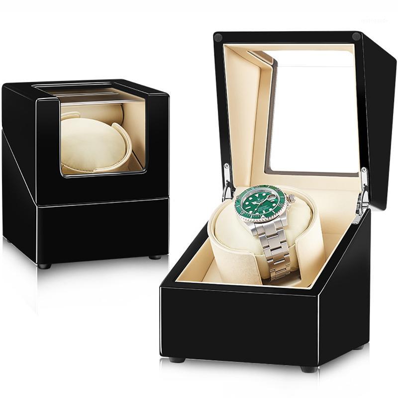 

New Mini 1+0 Single Leather Wooden Automatic Mechanical Watch Winder Watchwinder Winding Shaker Rotator Box Quiet Remontoir1
