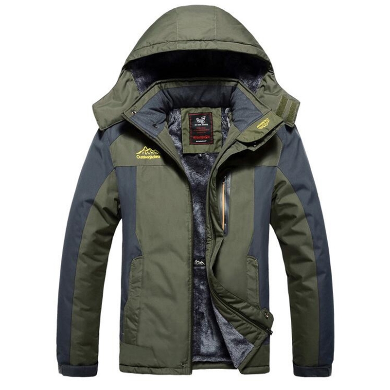 

Winter Jacket Men Thick Windproof Waterproof Fleece Coat Mens Military Outwear Parka Plus Velvet Size 6XL 7XL 8XL 9XL Overcoat 201201, Blue