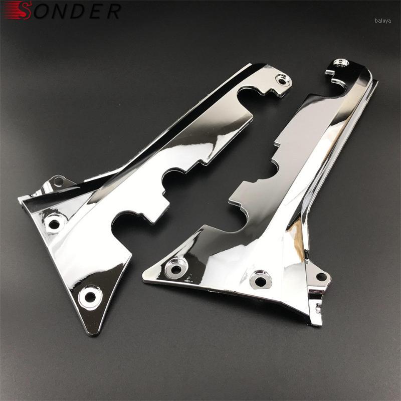 

NEW Chrome Passenger Floorboard Side Covers For Goldwing GL1800 GL 1800 2001-2011 A CFRT ARBG NAVI AUDO Stickers Parts1