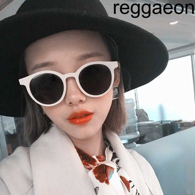 

reggaeon 2020 new Korean version box sunglasses transparent ocean lens women sunglasses color fashionable uv400 9782