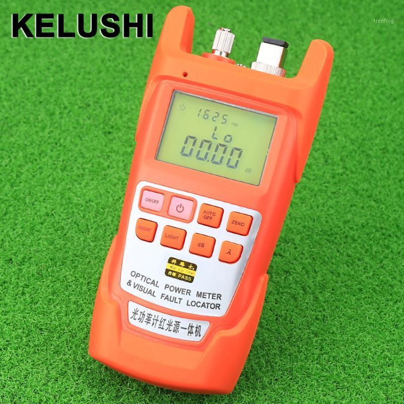 

KELUSHI 2in1 FTTH 1/10/20/30mW Visual Fault Locator Optical power meter -70 to +10 dBm Fiber Cable Tester 1-30km1