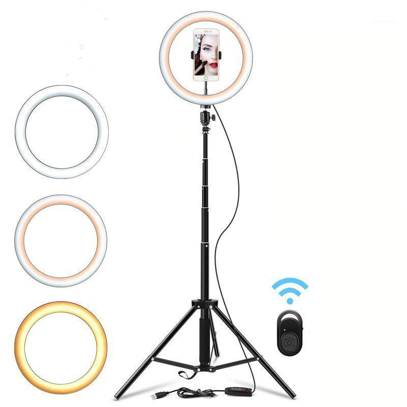 

9inch LED Selfie Ring Light Bluetooth Tripod Stand Cell Phone Holder Camera Ringlight for Makeup YouTube Video Photography1