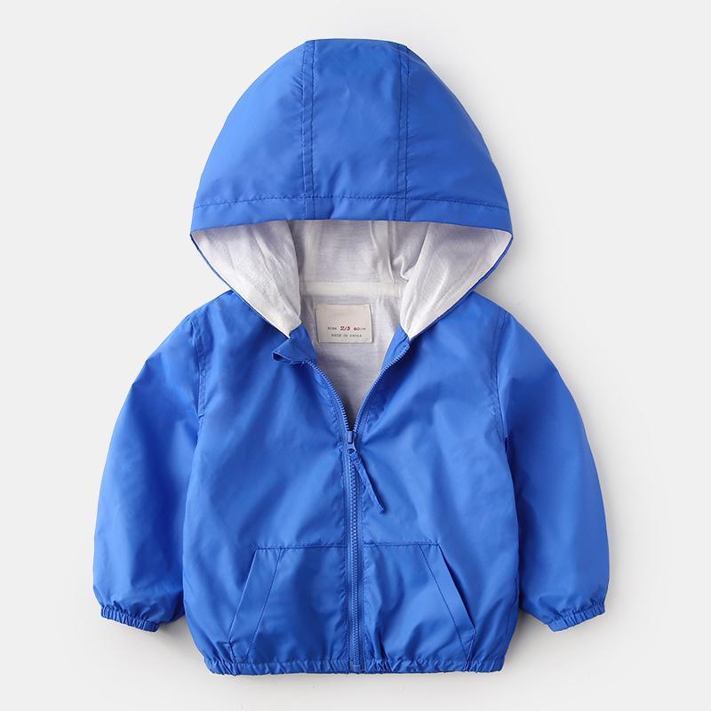 

2020 boys girls brand Windbreaker Pizex spring fashion zipper Loose coat sports kids top toddler baby clothes chileren clothing1, Blue