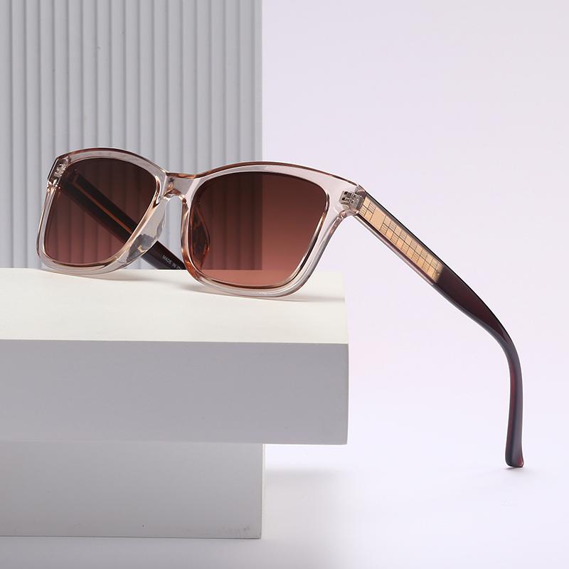 

2021 New Sunglass With Fashion Men Woman Oversized Rectangle Brand Designer Retro Vintage Driving Fishing Gradient Goggles