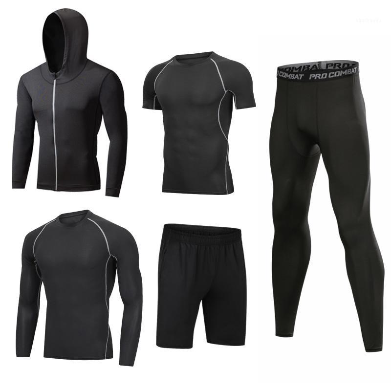 

5PCS Mens Compression Running Sets Men Sports Suit Basketball Tights Suit Jogging Sport Tracksuit Breathable Gym Fitness Clothes1