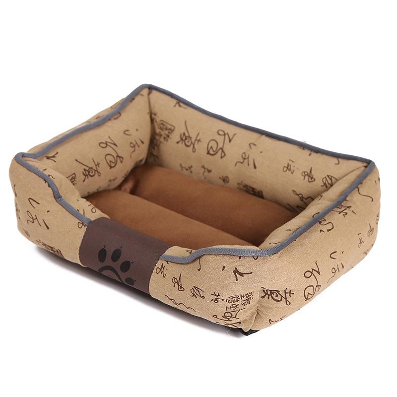 

New Plush Pet Nest Cat Litter Warm Kennel Pet Mat Teddy Small Nest Dog Beds, As shown