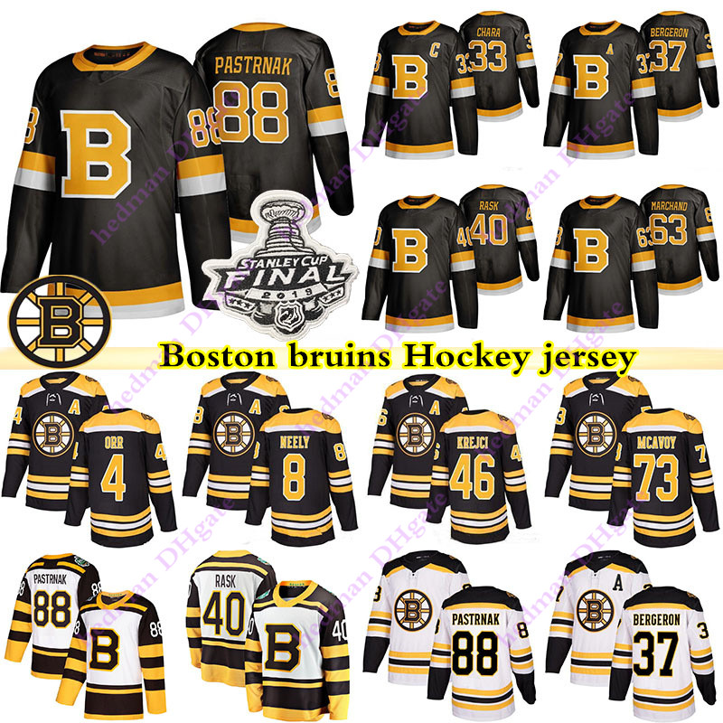 

Boston Bruins jerseys 88 David Pastrnak 63 Brad Marchand 33 Zdeno Chara 37 Patrice Bergeron 4 Bobby Orr 40 Tuukka Rask hockey jersey, Blue