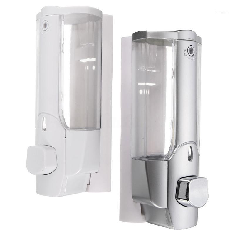 

350ml Wall Mounted Shampoo Soap Dispenser Bathroom Shower Manual Liquid Lotion Pump1