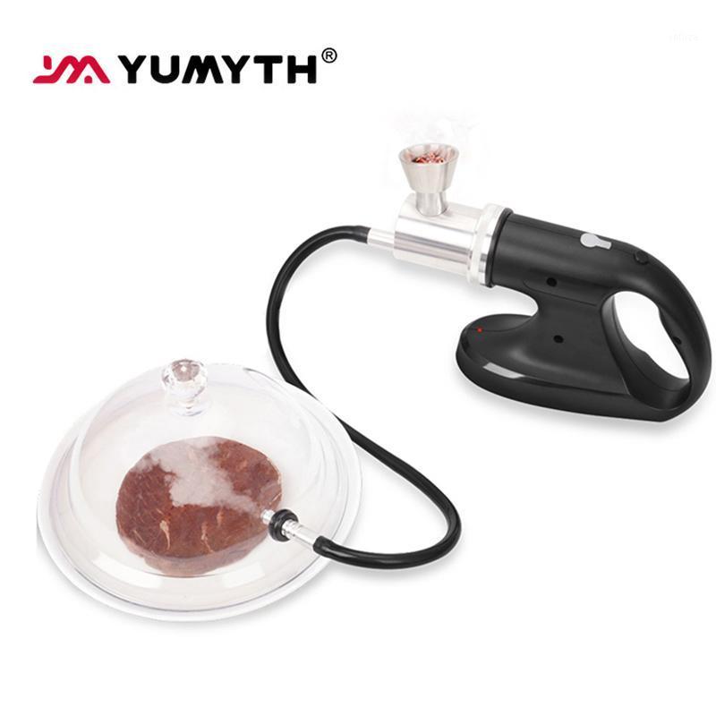 

YUMYTH Smoking Gun + Dome Cover HandHeld Smoke Infuser with Vacuum Sous Vide Smoking Function for Cocktail Smoked T2691
