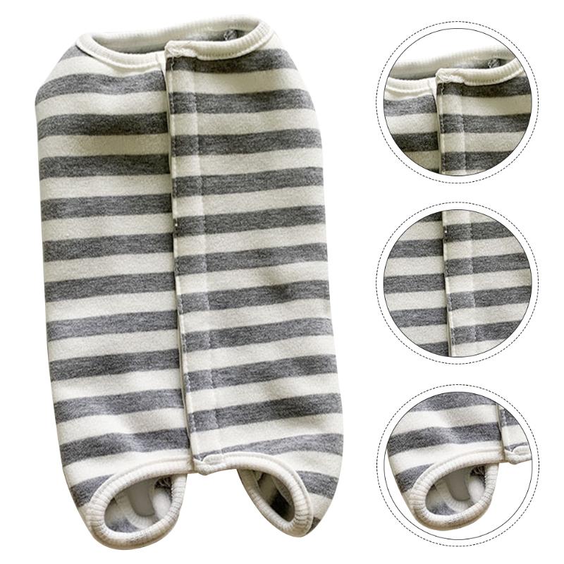 

Cat Costumes Striped Design Pet Recovery Suit Wound Protector Skin Diseases