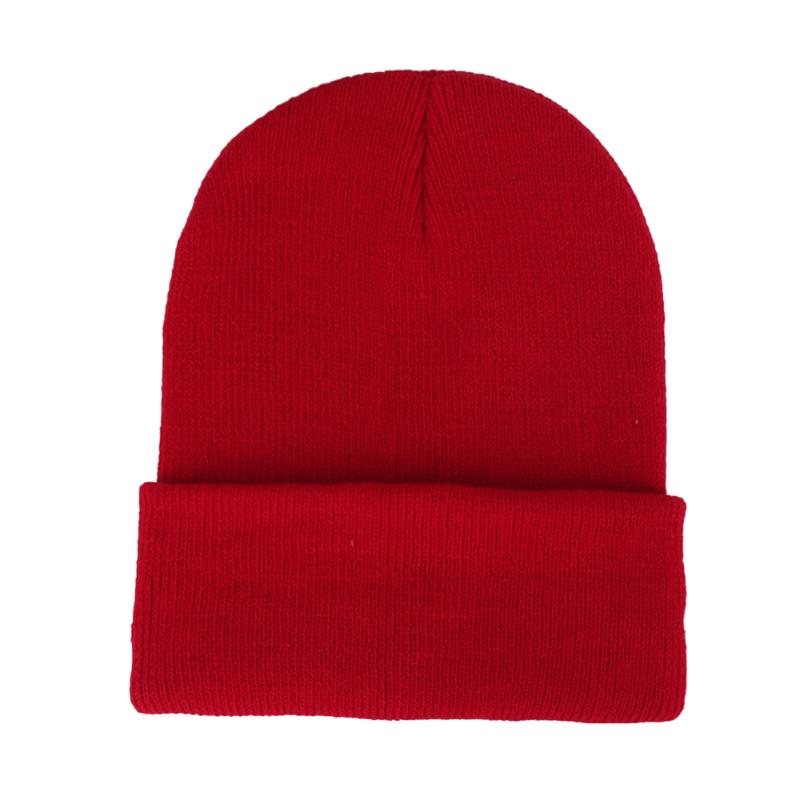 

New Autumn Winter Unisex Couples Wool Cap Soft Knit Cap Skull Hat Warm Solid Color Ski Women Men Knit Pullover, Pink