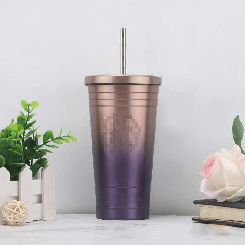 

The latest Starbucks cup mug, stainless steel insulated coffee cups, 14 styles of spiral gradient color, for s Water Bottle3T1K, Straw