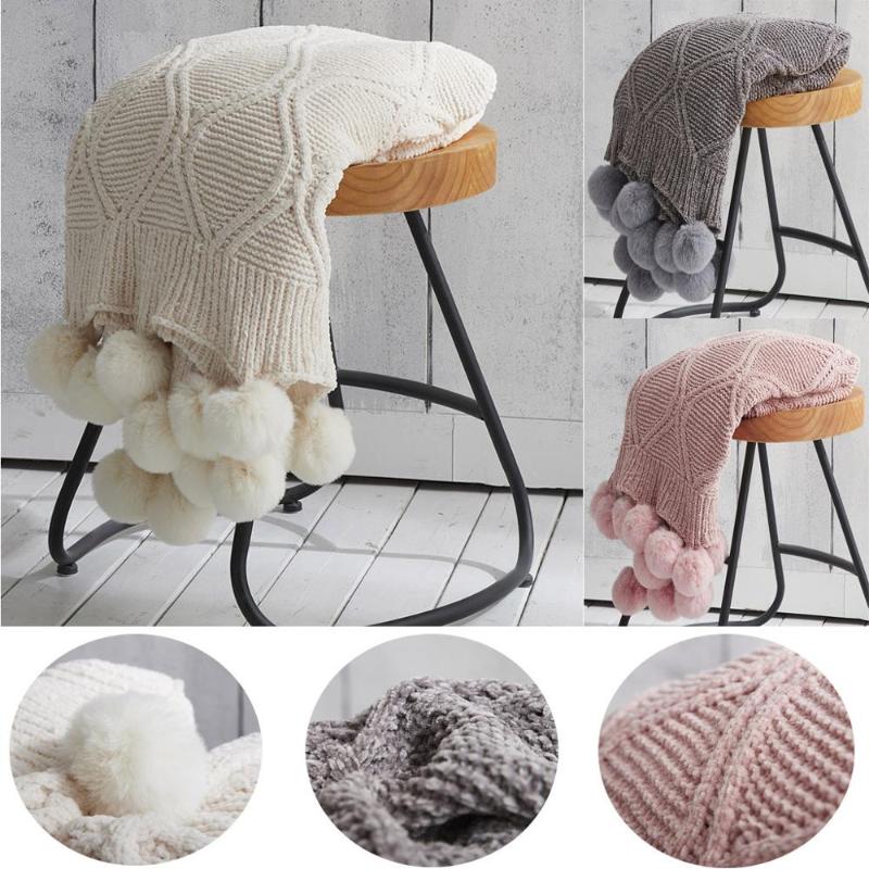 

Nordic Knitted Throw Thread Blanket on the Bed Sofa Travel TV Nap Blankets Soft Towel Bed Tapestry
