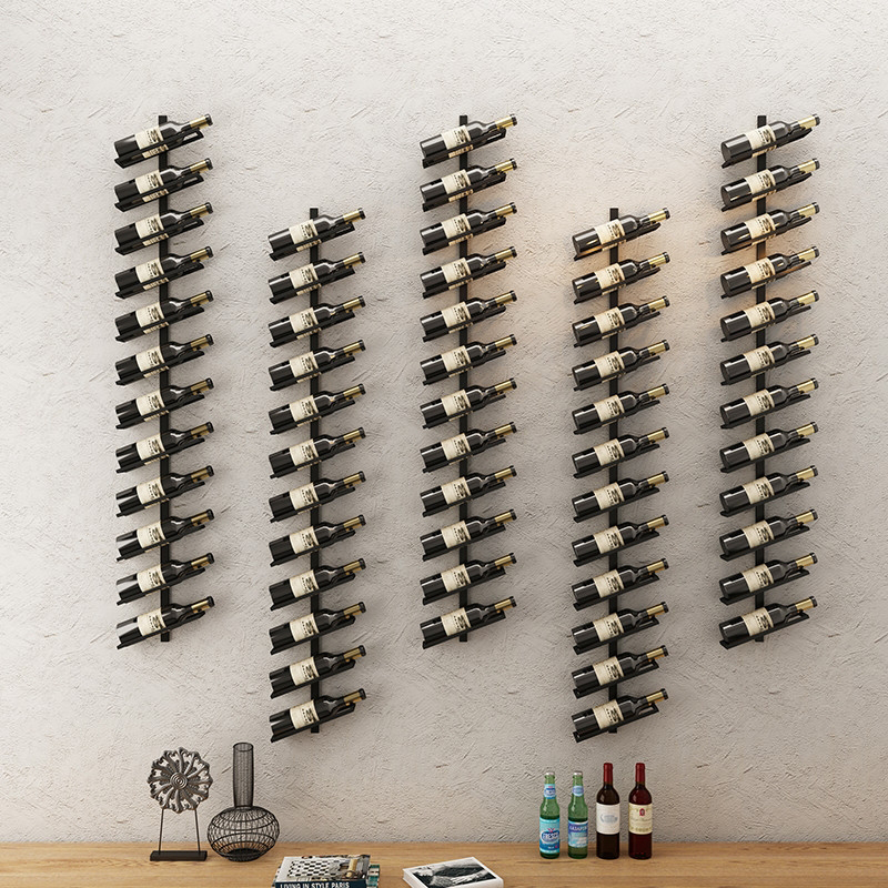 

Tilt right 12 layer Wine rack wall mounted wine rack wall mounted wine cabinet decoration rack wall mounted creative