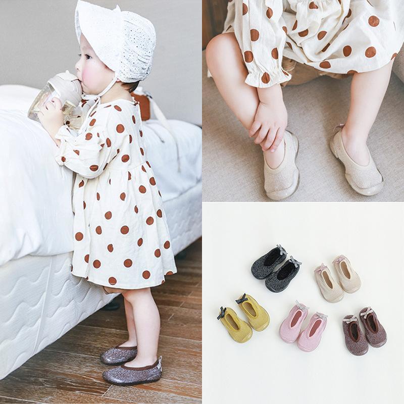 

Shallow mouth baby shoes socks anti-slip floor socks shoes soft rubber sole baby toddler1, Black