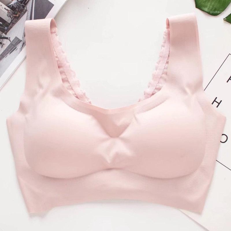 

Manufacturers Direct Selling New Lace Vest Sports Brassiere Yoga Running Non-Steel Ring-Seamless Bra /301, Flesh color