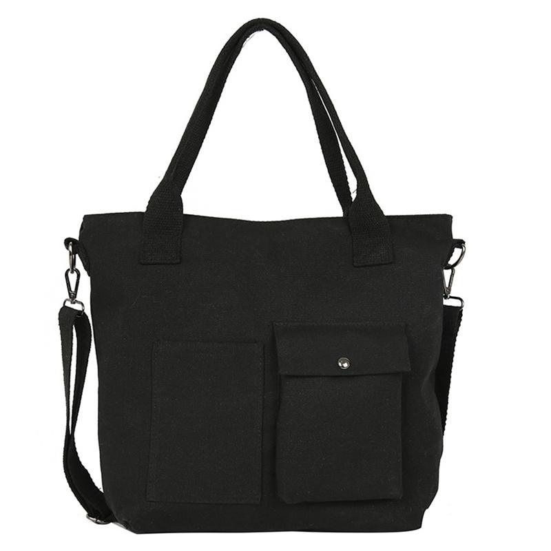 

Ladies Multi-Pocket Shoulder Bag Portable Outdoor Travel Zipper Multi-Function Large Capacity Ladies Bag, Black