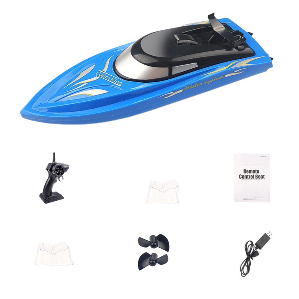 

Remote Control Boat Long-lasting Endurance High-speed Rowing Remote Control Boat For Boy Model Airplane, Blue
