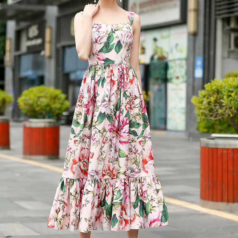 

Strip Impression of Vintage Sexy Flowers Strapless Straps Without Back Elegant Party Dress Spring Fashion New High Quality Designer Vbtr, Multiple