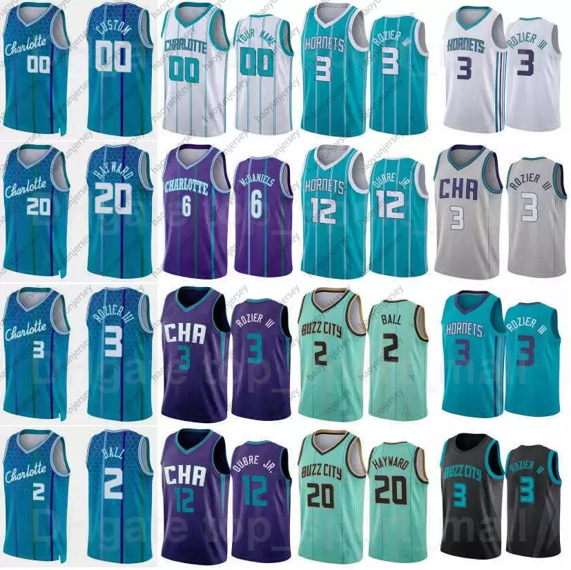 

Screen Print 75th Anniversary Basketball LaMelo Ball Jersey 2 Miles Bridges 0 Kelly Oubre Jr 12 Gordon Hayward 20 Terry Rozier III 3 Cody Martin 11 Mason Plumlee 24, 75th blue