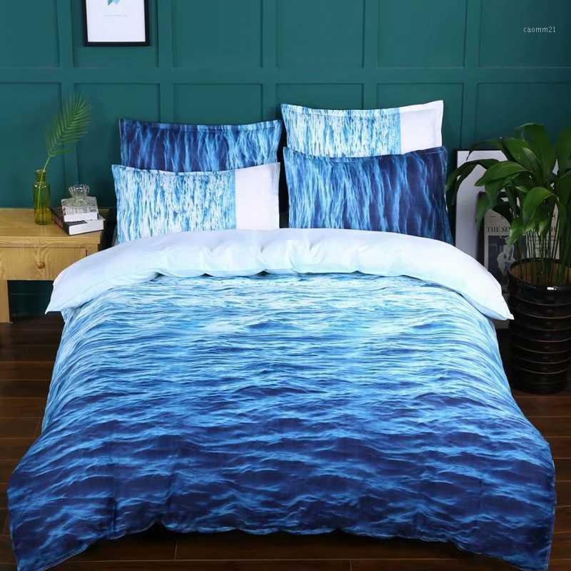 

3D Bedding Sets Duvet Cover Set Quilt Cover and Pillowcase Bedclothes ocean Bed Set Double Queen King 2-3pcs/set 1.3 1.51, 05