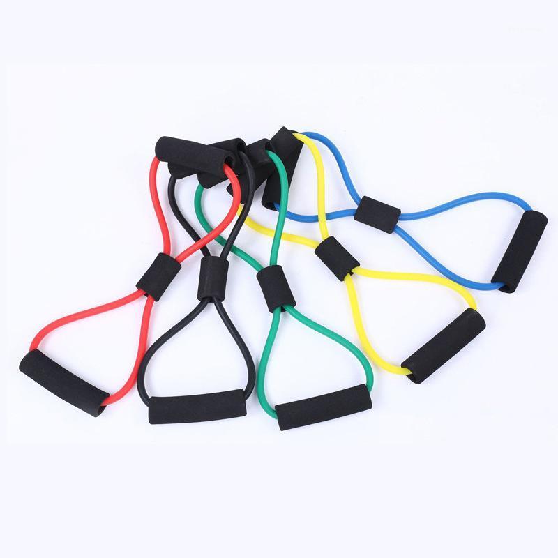 

2pcs/Lot Sports Fitness 8-Word Pull Ring Yoga Waist And Legs Shaping Multi-Functional Elastic Exercise Equipment1
