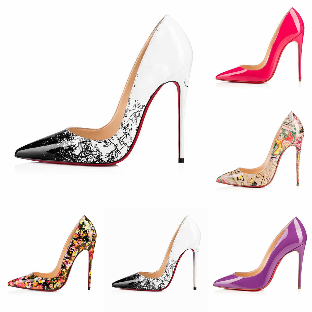 

High Heel So Kate Dress Shoes Red Bottoms Women Dinner Party Christmas Stiletto Heels 8 10 12CM Genuine Leather Point Toe Pumps EUR35-42, 35