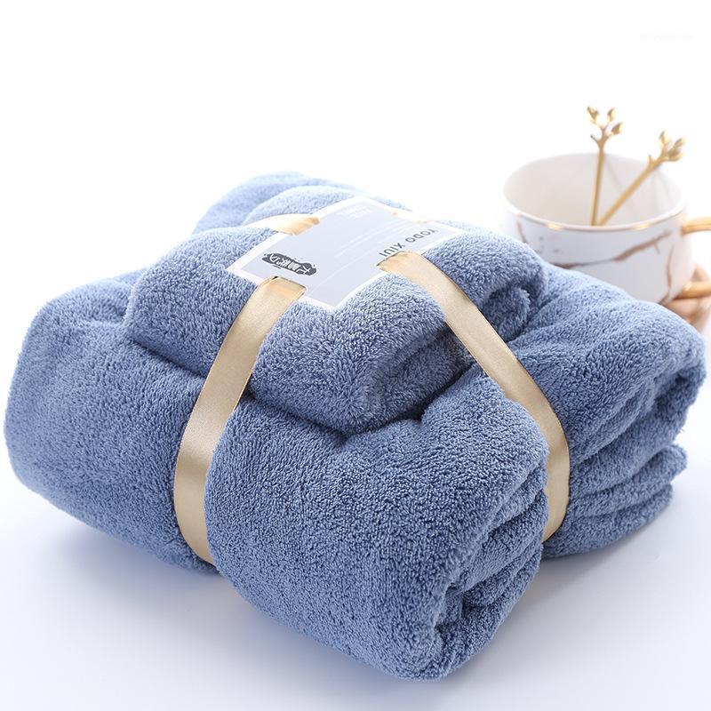 

2pcs/set Super Soft Fluffy Thicken Coral Velvet Absorb Water Hair Swimming Beach Bath Towel For Adult Kids Home Wrap Towels1, Green