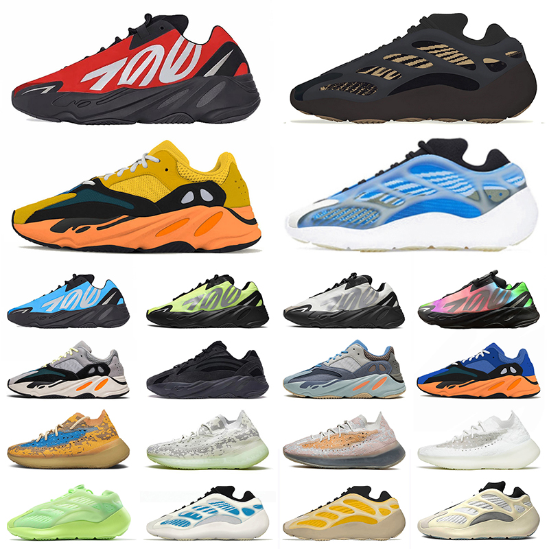 

700 Kanye West Running Shoes For Womens Mens Sneakers Azael Alvah Calcite Glow Sun Bone White All Black Vanta Azareth Trainers Eur 36-46, A1 36-45 azael