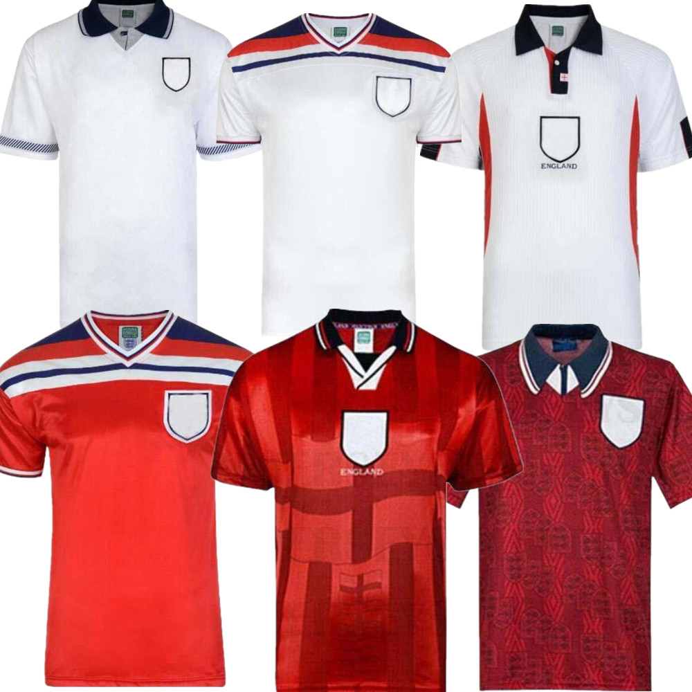 

Retro Jersey 1982 1994 1998 2002 SHEARER BECKHAM SOCCER JERSEY 1990 1989 football shirt Gerrard Scholes 1994 HESKEY, 2000