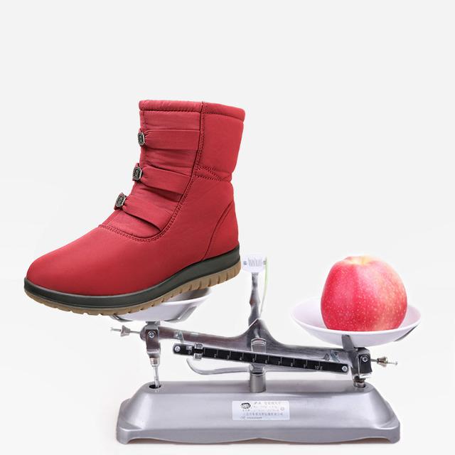 

2020 Women Boots Warm Women Ankle Boots Female Winter Waterproof Snow Winter Shoes Botas Mujer Q843, Black