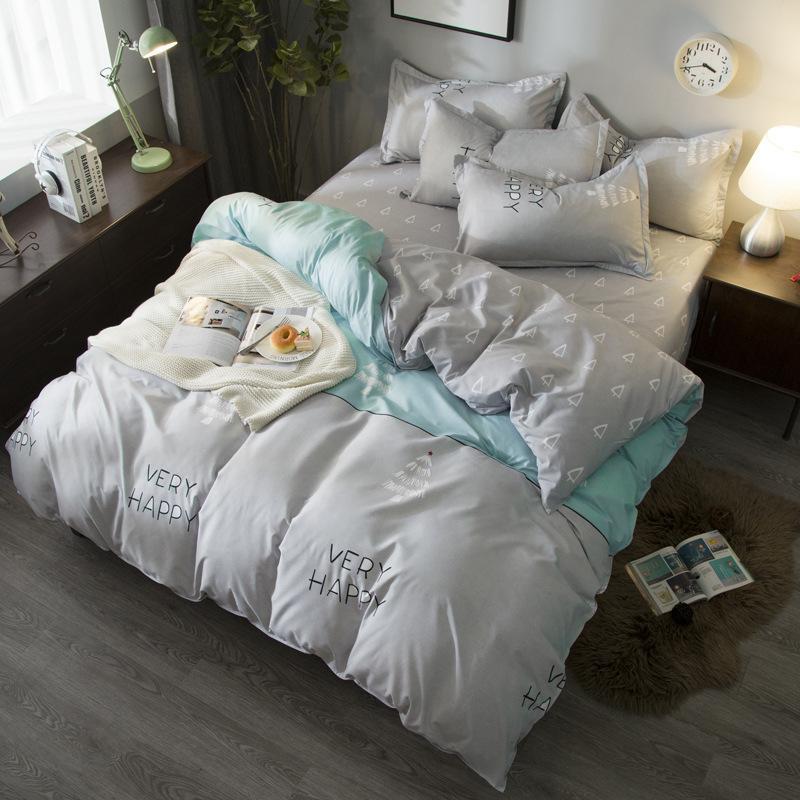 

J Geometric Plant Flower 4pcs Girl Boy Kid Bed Cover Set Duvet Cover Adult Child Bed Sheet Pillowcases Comforter Bedding Set .28, 2tj-61024-002