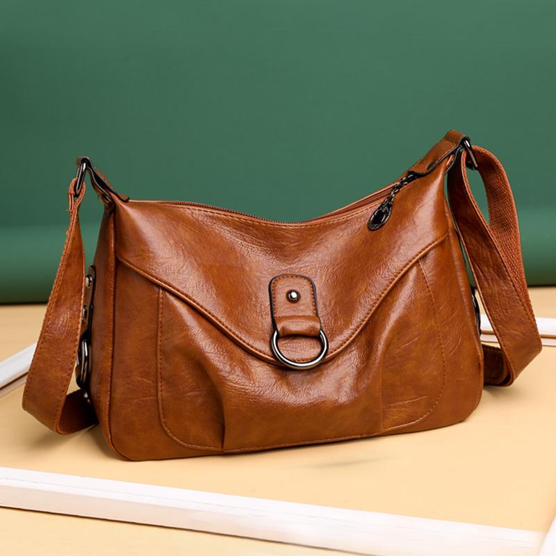 

Vintage Crossbody Bags For Women 2021 Shoulder Messenger Bag Lady Travel Purses And Handbags CrossBody Bag Fashion Women's, Black