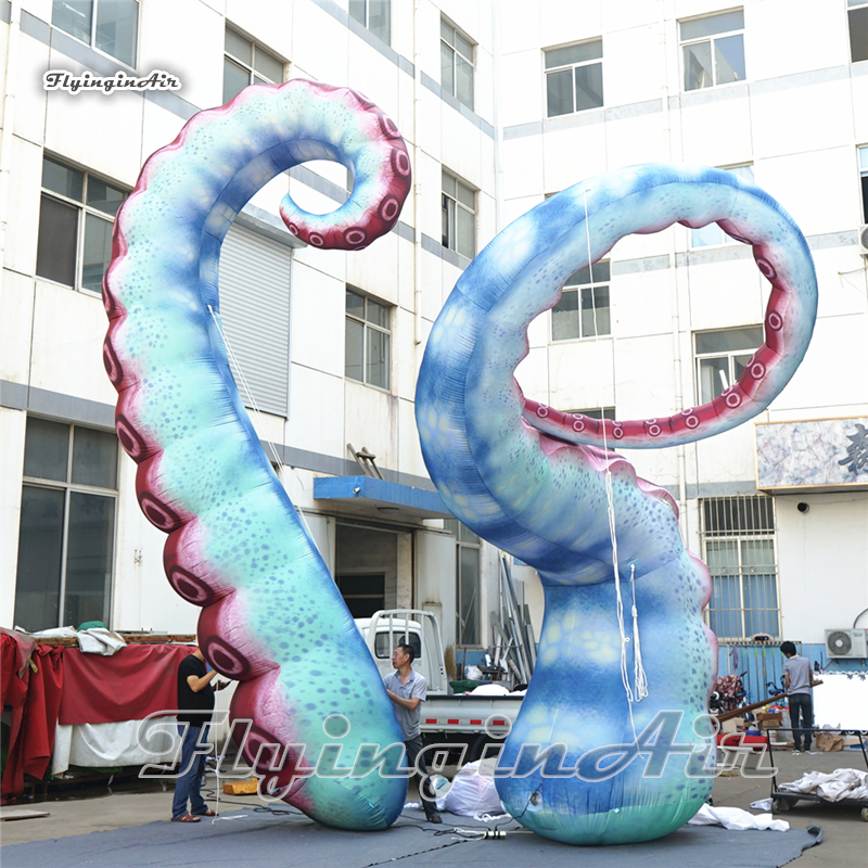 

Simulated Deep Sea Animal Inflatable Octopus Leg Giant Blow Up Marine Octopus Tentacle For Concert Stage And Park Decoration