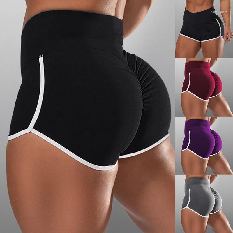 

Women Workout Shorts Soft Gym Yoga Shorts Middle/High Waist BuLifting Sports Leggings SER881, Black