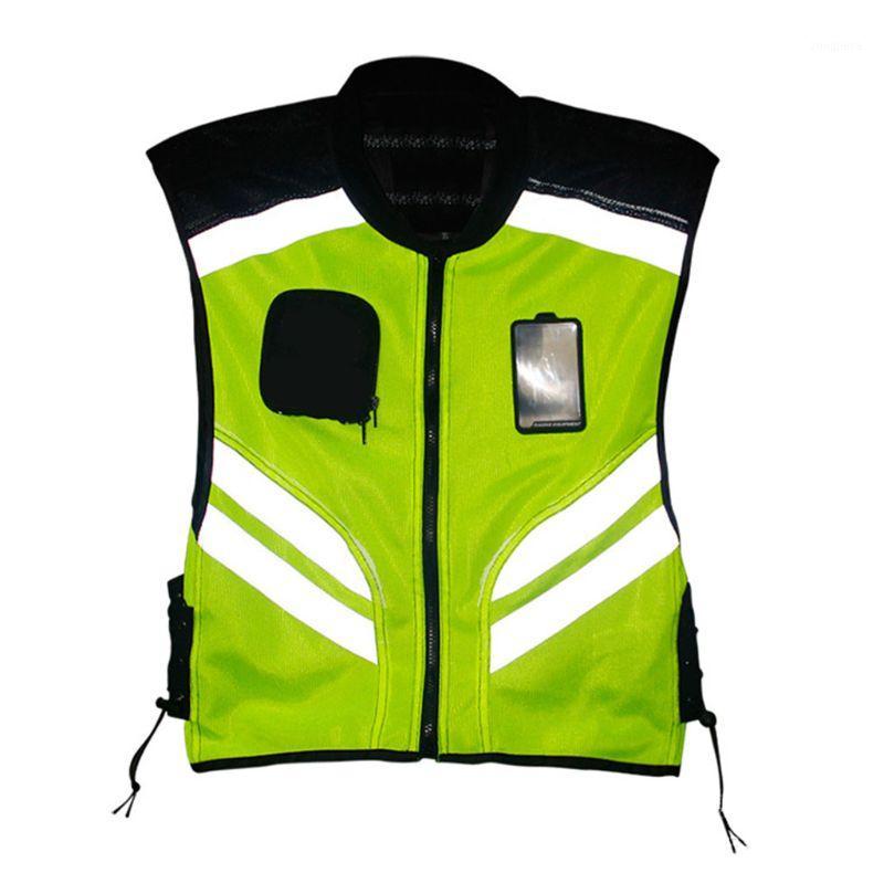 

Multi-pockets High Visibility Zipper Front Safety Vest with Reflective Strips Bicycle and Motorcycle Riding Multipurpose Safety1