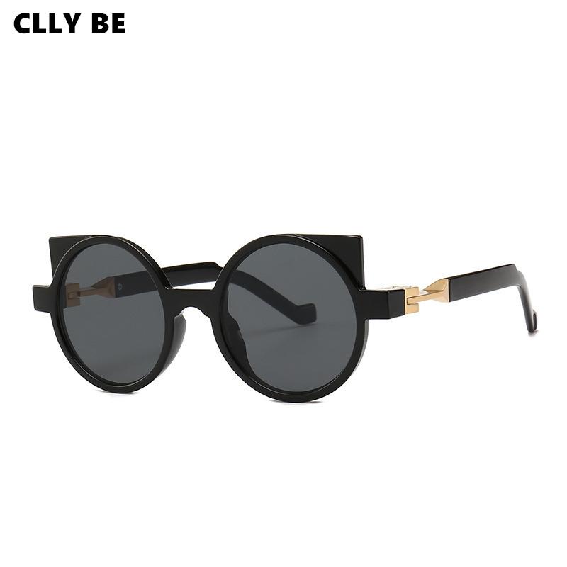 

Sunglasses Women Brand Designer Cat Eye Vintage Metal Reflective Glasses For Retro Gafas Sense Of Technology