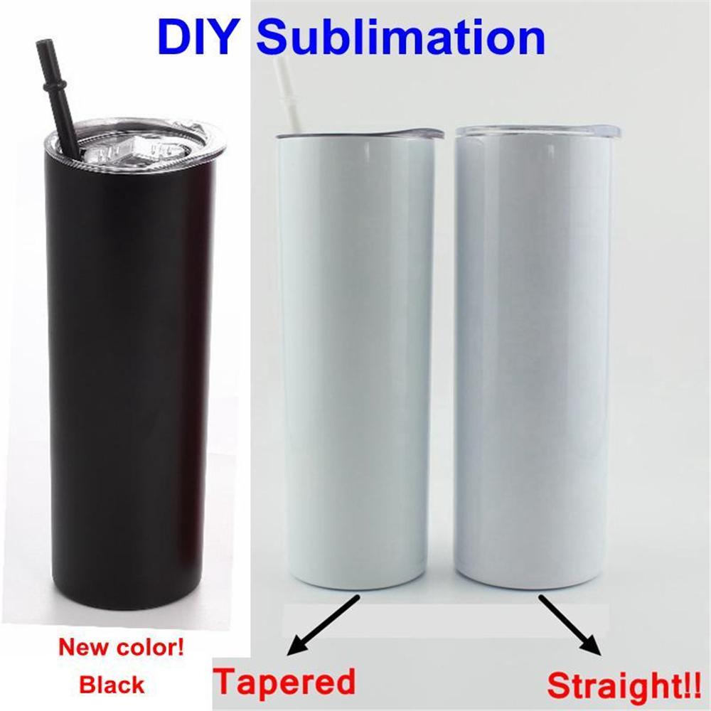 

DIY Sublimation Tumbler Straight Blank 20oz Stainless Steel Skinny Insulated Tumbler DIY Straight Cups Beer Coffee Mugs Stock, Do not pay