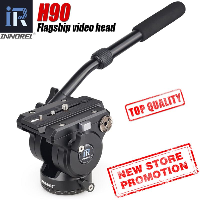 

Flagship H90 All CNC Tech Video Fluid Head 15kg load Hydraulic Damping adjustable Monopod Tripod Heads for Manfrotto 501PL