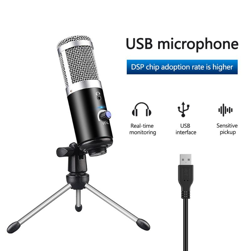 

New USB Bee microphone condenser microphone recording studio for YouTube video Skype chat game podcast