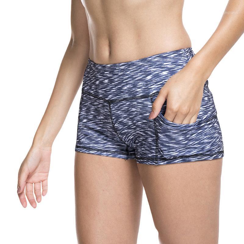 

Female Printed High Strength Quick-Drying Sports Yoga Shorts Comfortable Ultra-Soft Airy Gymnastic Fitness Yoga Sportswear Navy1, Beige