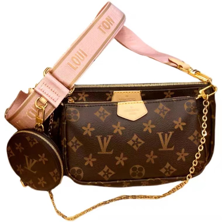 

Women bags Classic Composite Bags Luxury Crossbags Monogram Handbags designer Shoulderbags Mini Purse Small Wallet Lady Fashion Champagne Design Pockets, Color 5